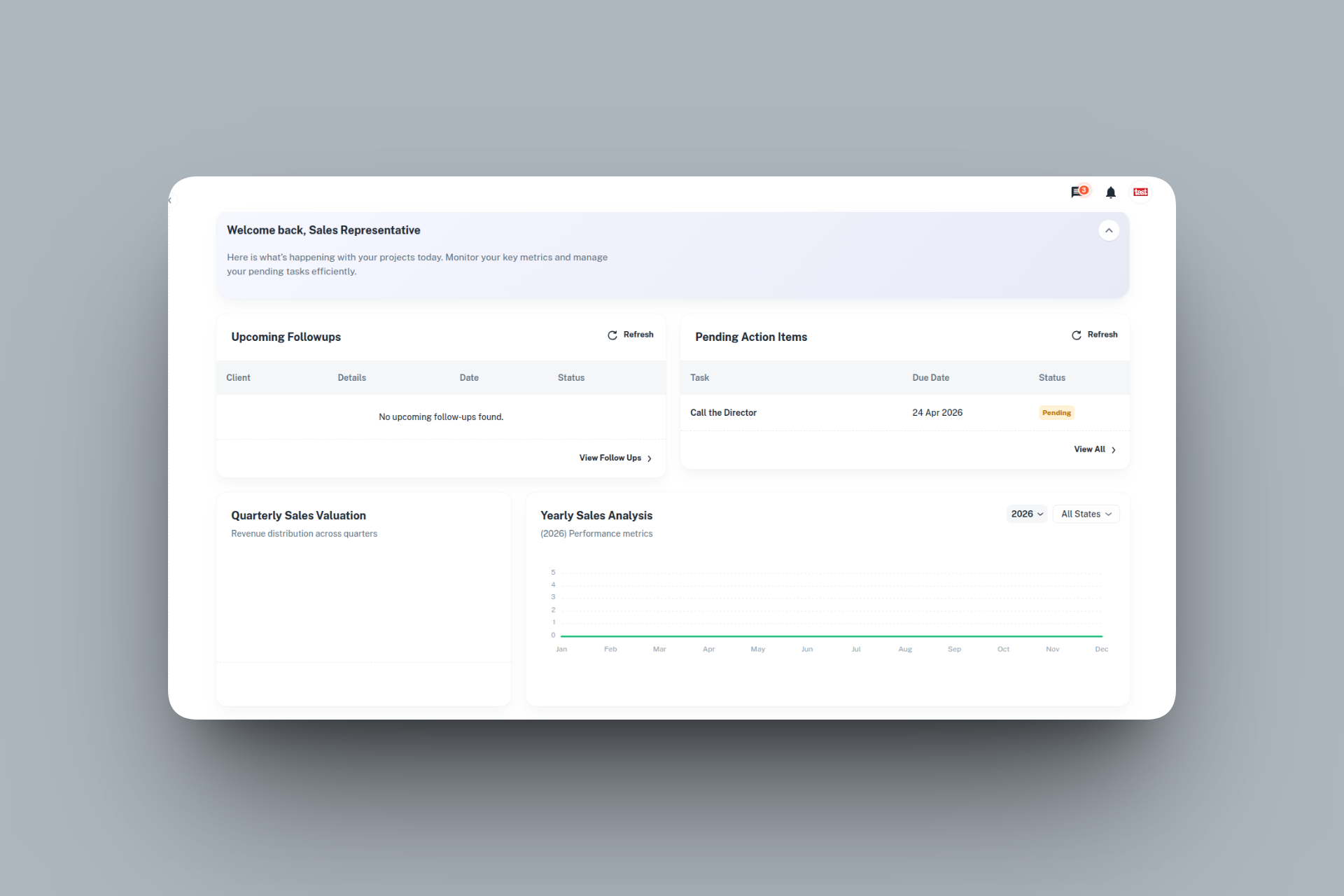 CCMS (Client Contact Management System) interface detail 4