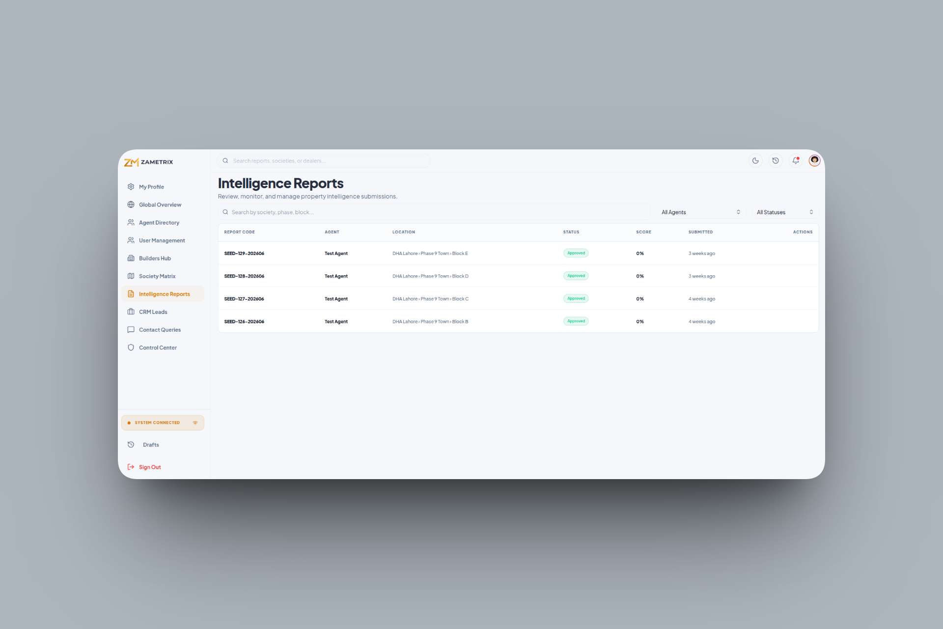Zametrix — Real Estate Intelligence — detailed workflow